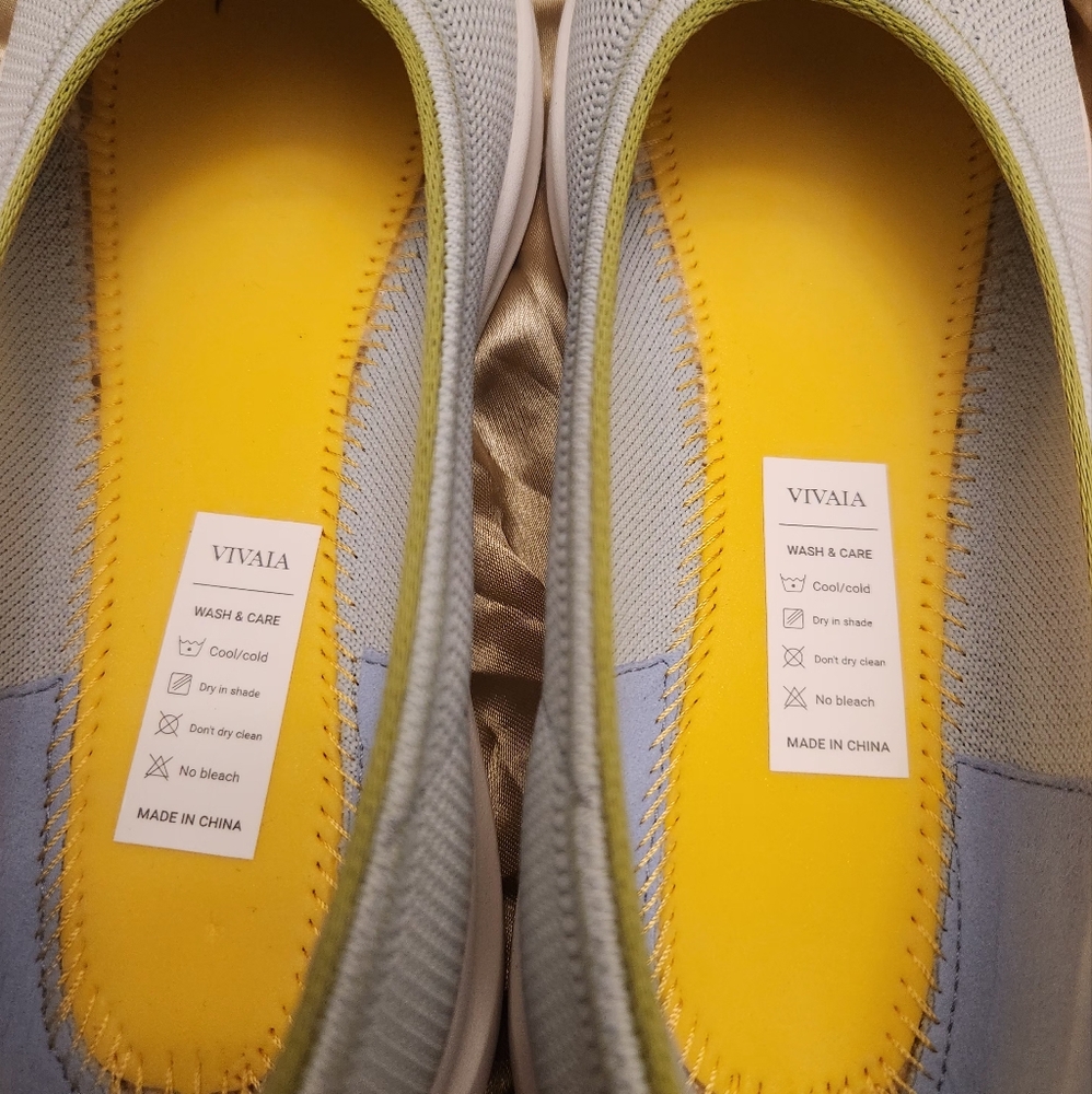 VIVAIA Green and Blue Sneakers with Knit Upper - Picture 12 of 16